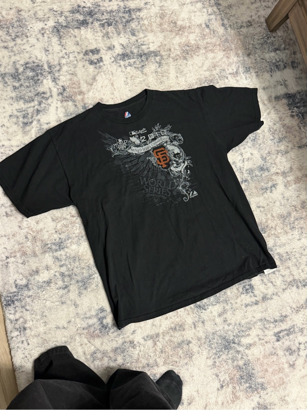 MLB San Francisco Giants Black and Orange Graphic Tee